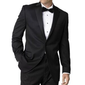 Madison black tux jacket size 52 long.